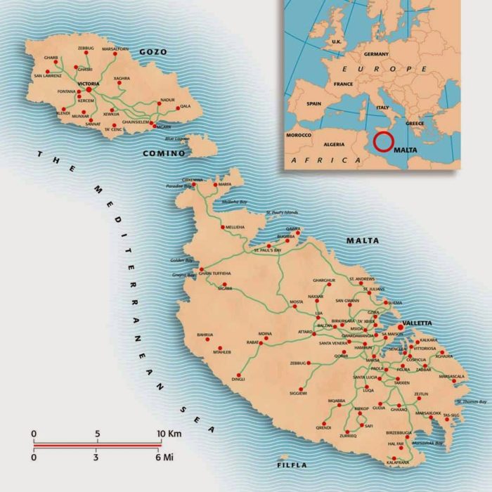 Malta Map