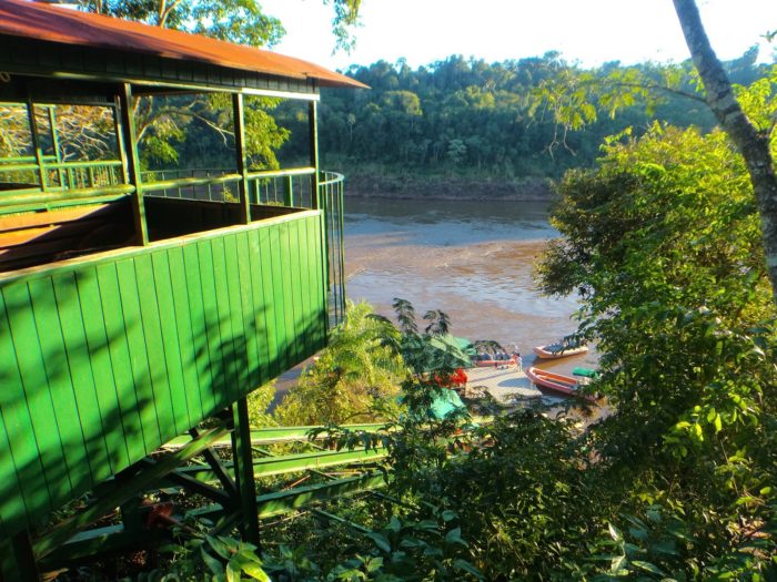 Chegada ao local onde é realizado o Macuco Safari