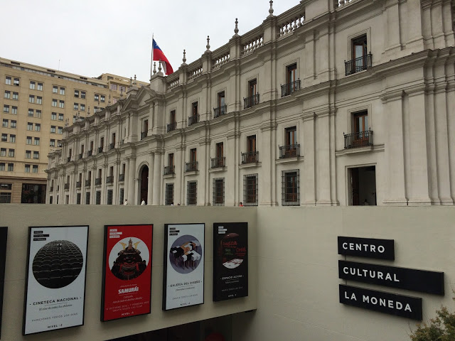 La Moneda e o Centro Cultural La Moneda, localizado abaixo dele