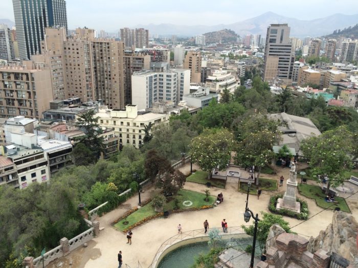 Cerro Santa Lucía visto de cima