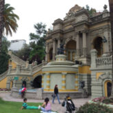 Praça no Cerro Santa Lucía