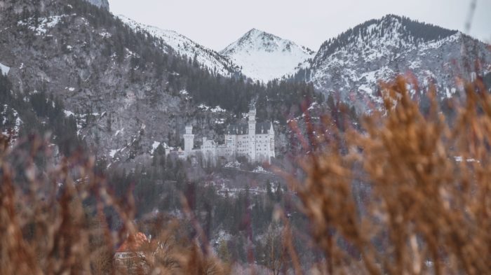 Vista do Castelo de Neuschwanstein a partir do hotel