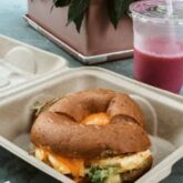 Celis Produce | Bagel Egg & avocado ($8) + Smoothie Very Berry Berry ($7,95)